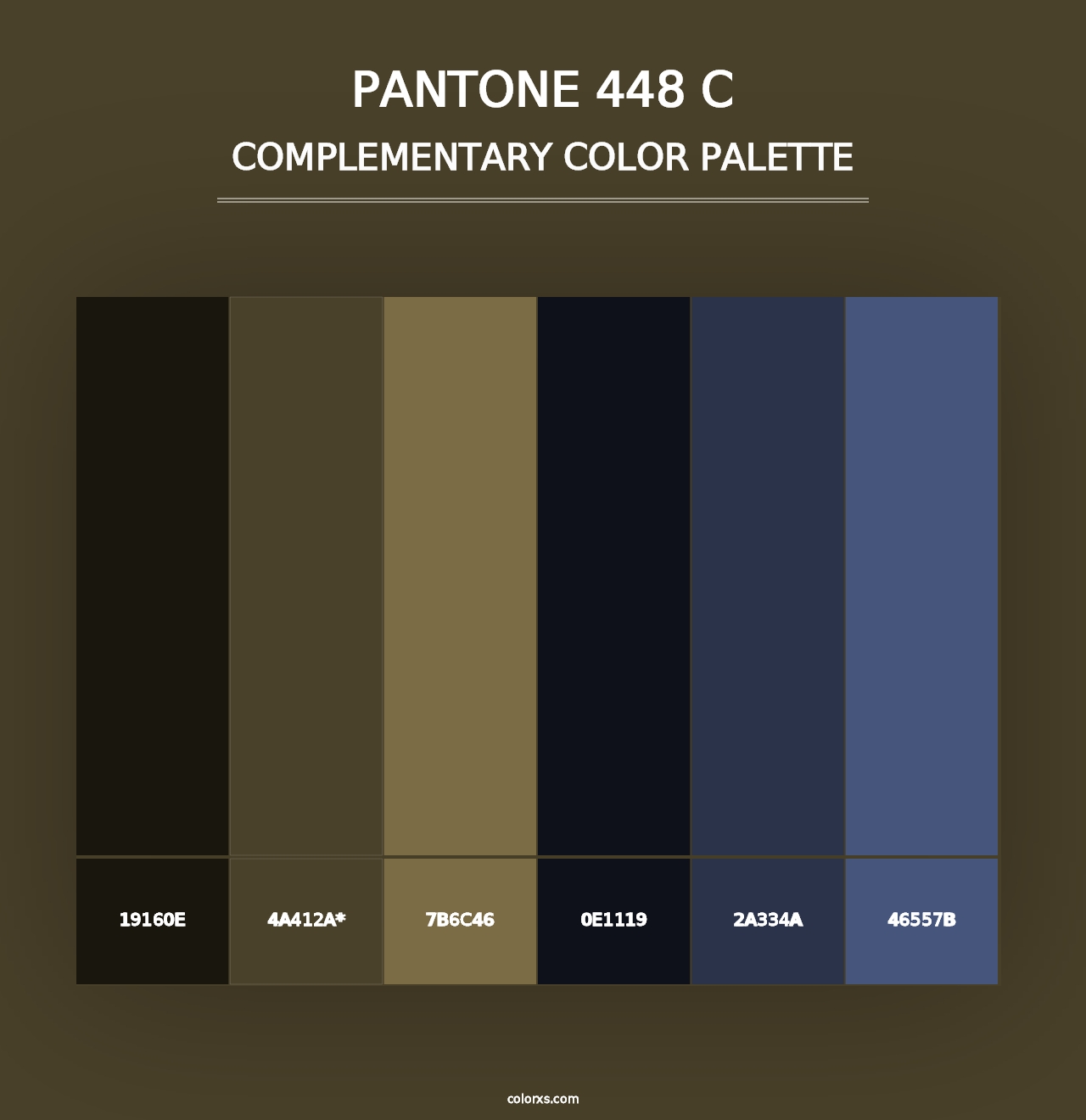 PANTONE 448 C - Complementary Color Palette