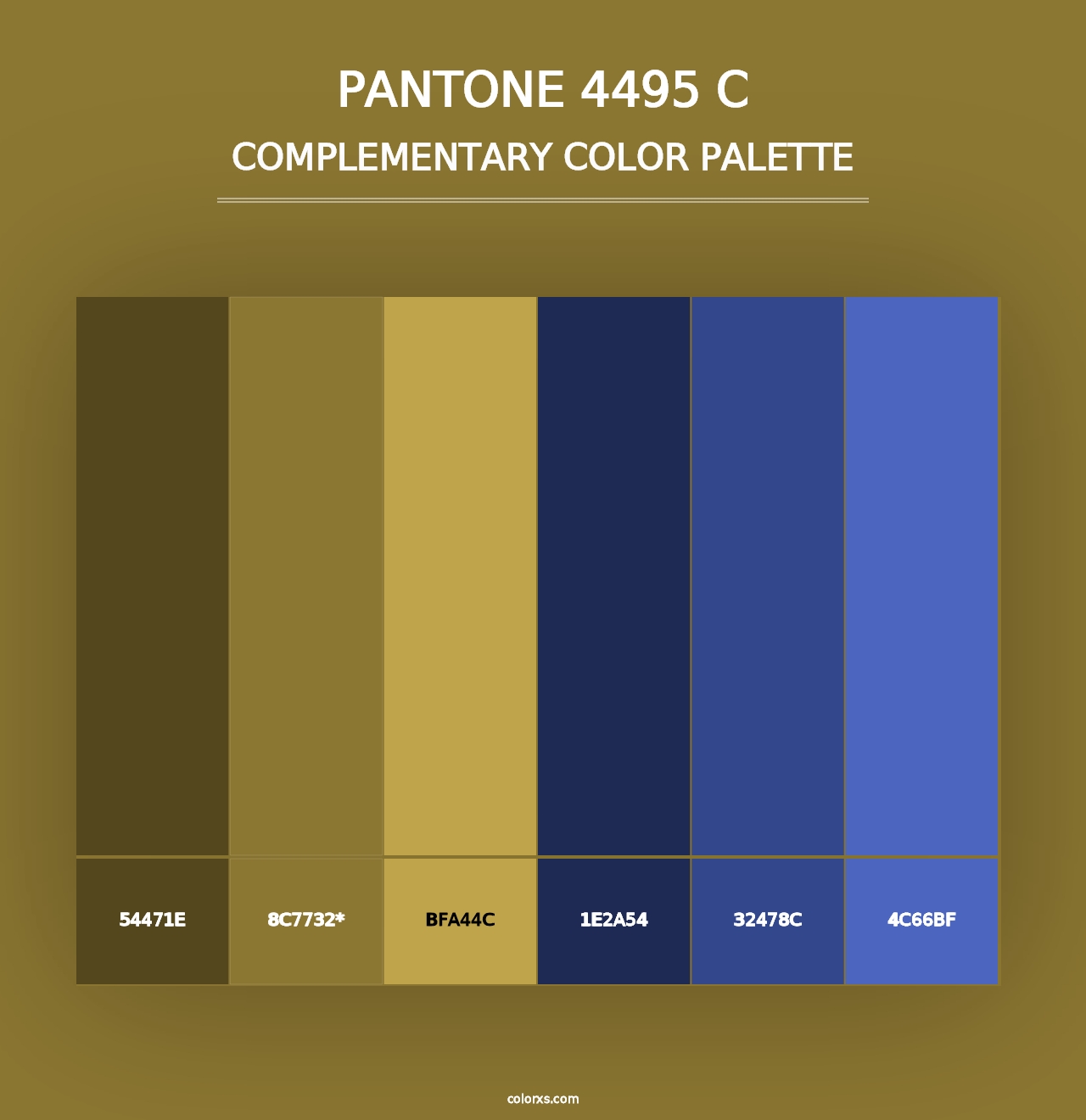 PANTONE 4495 C - Complementary Color Palette