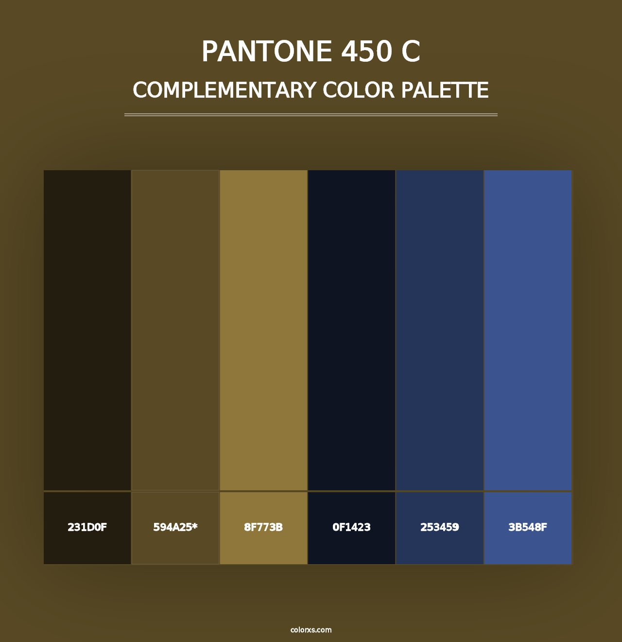 PANTONE 450 C - Complementary Color Palette