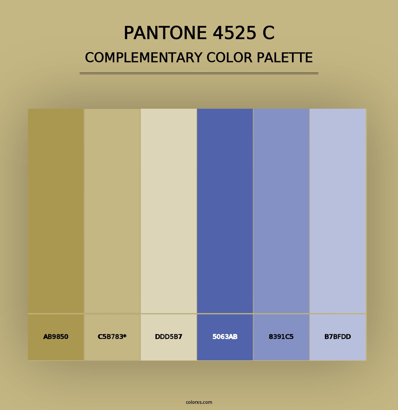 PANTONE 4525 C - Complementary Color Palette