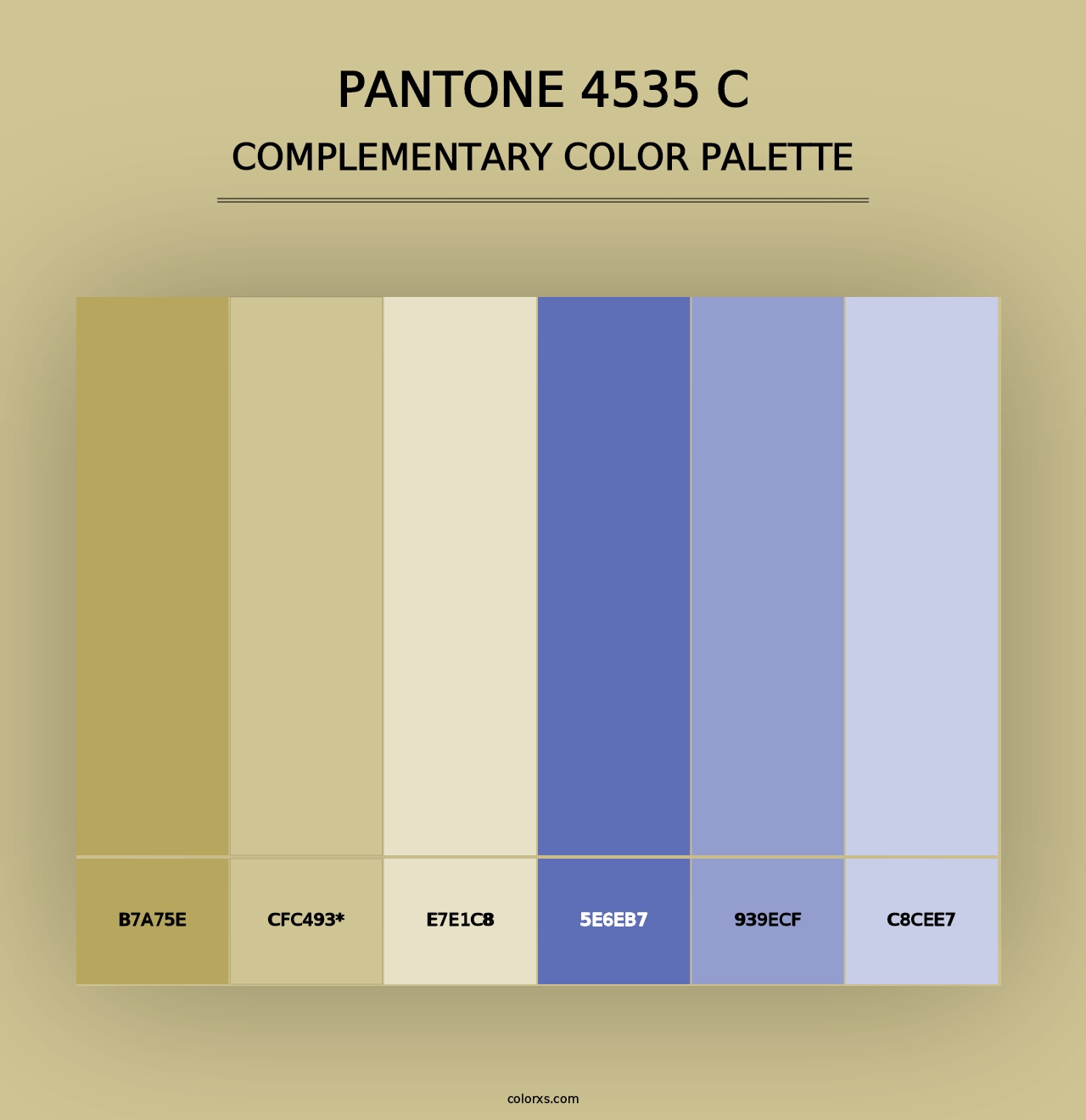 PANTONE 4535 C - Complementary Color Palette