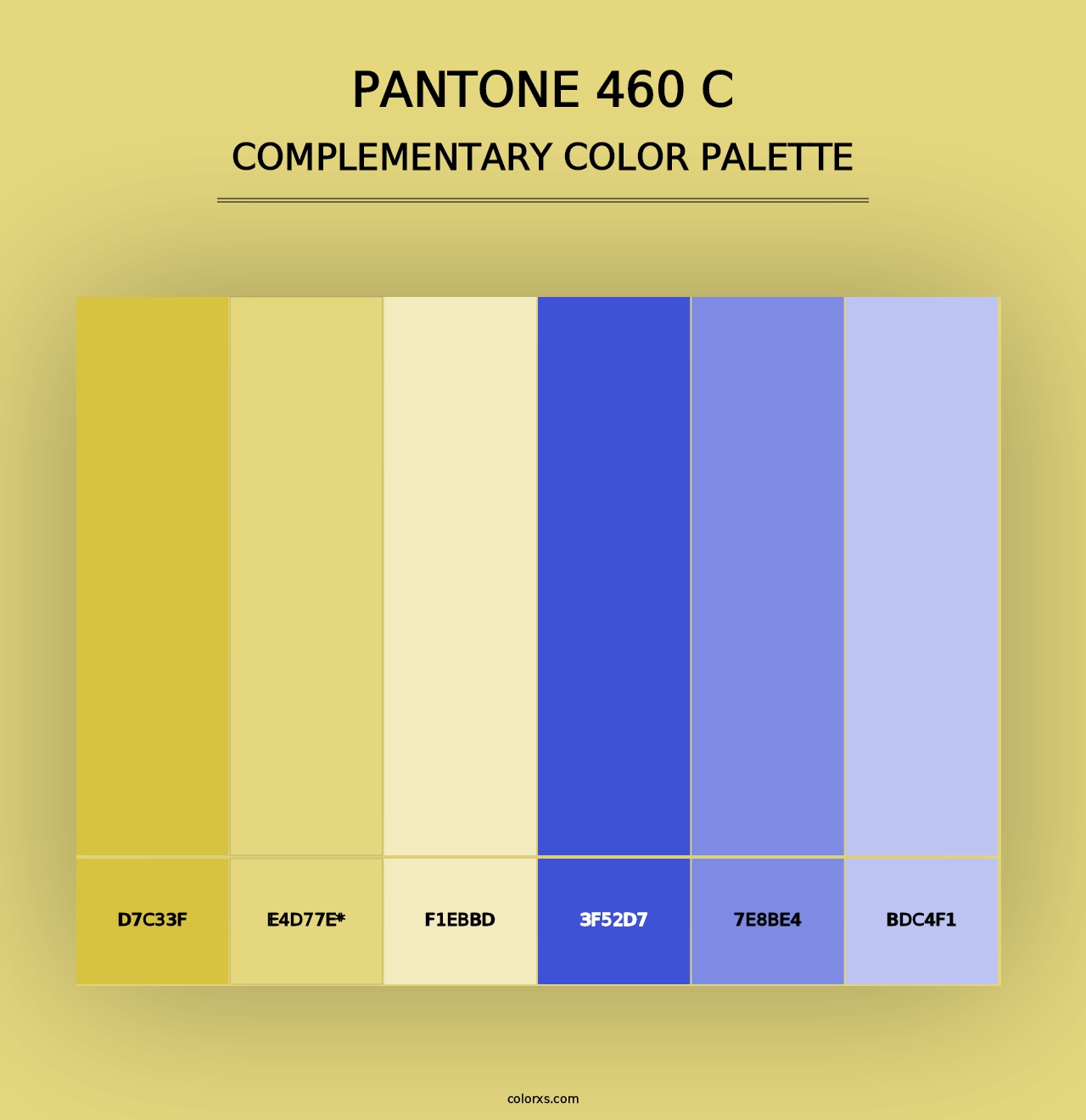 PANTONE 460 C - Complementary Color Palette