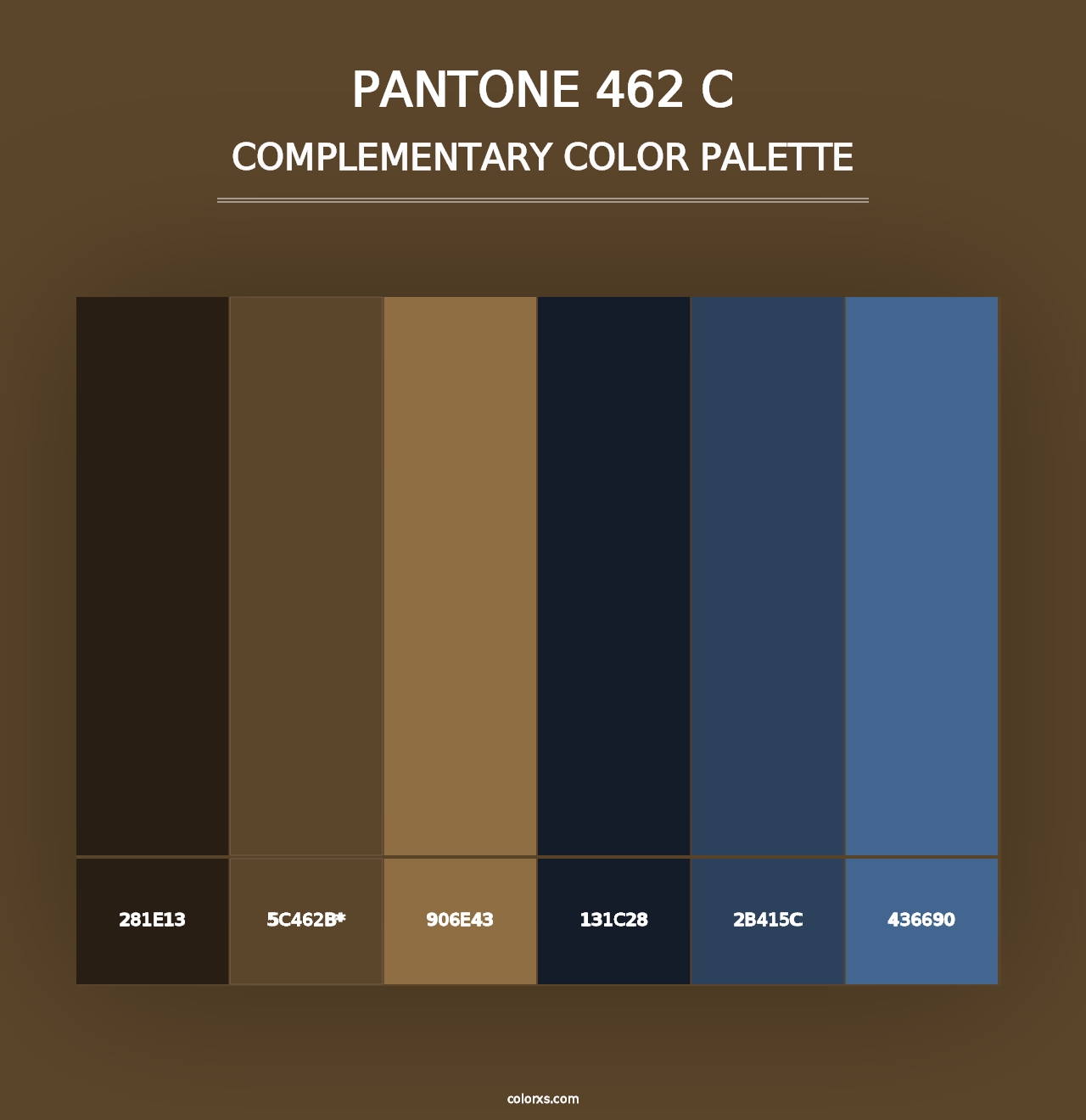 PANTONE 462 C - Complementary Color Palette