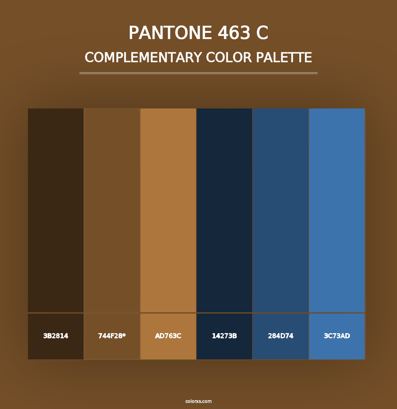 PANTONE 463 C - Complementary Color Palette