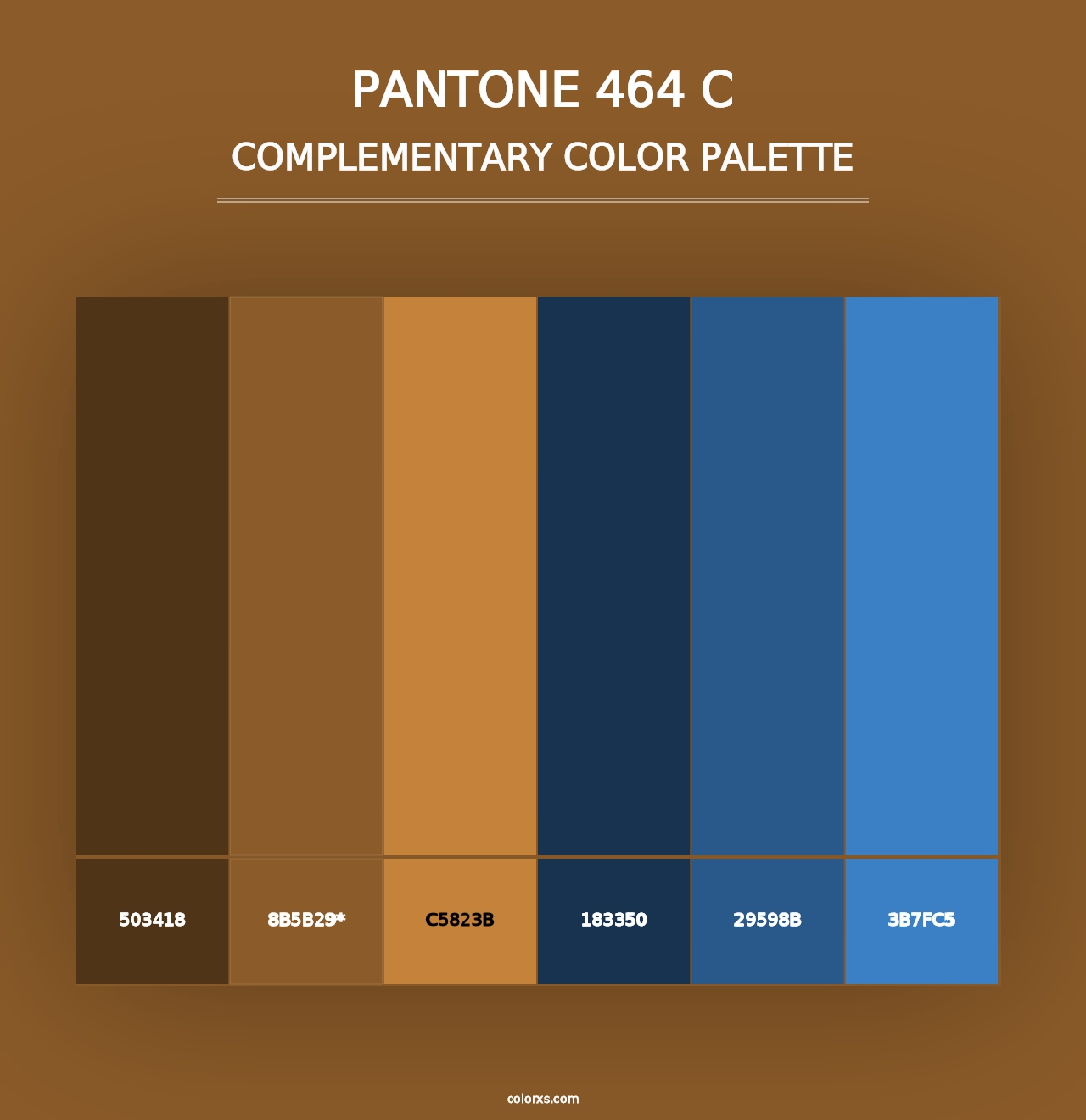 PANTONE 464 C - Complementary Color Palette