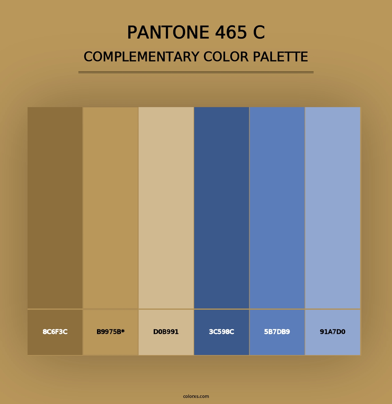 PANTONE 465 C - Complementary Color Palette