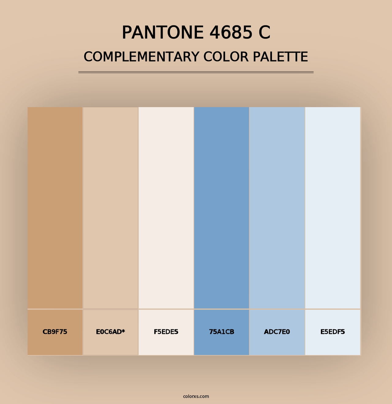 PANTONE 4685 C - Complementary Color Palette