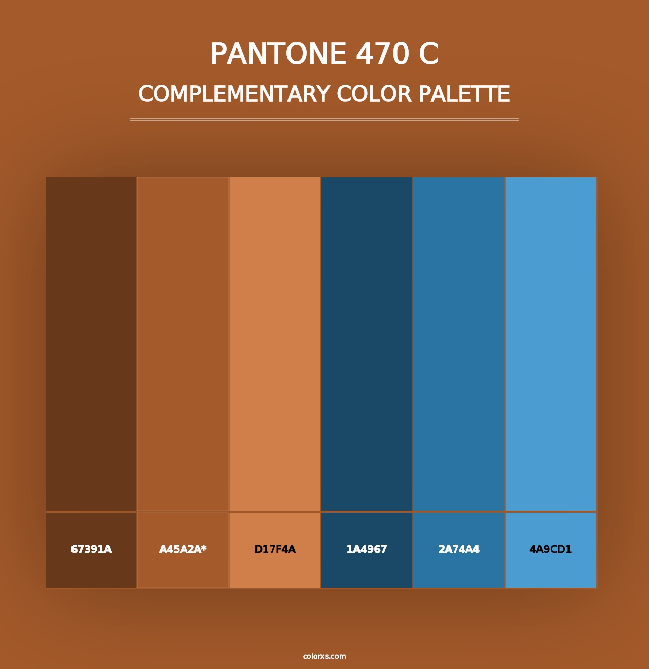 PANTONE 470 C - Complementary Color Palette