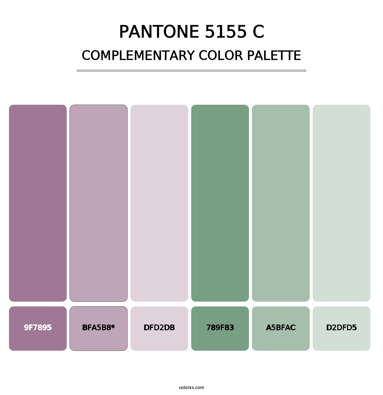 PANTONE 5155 C - Complementary Color Palette