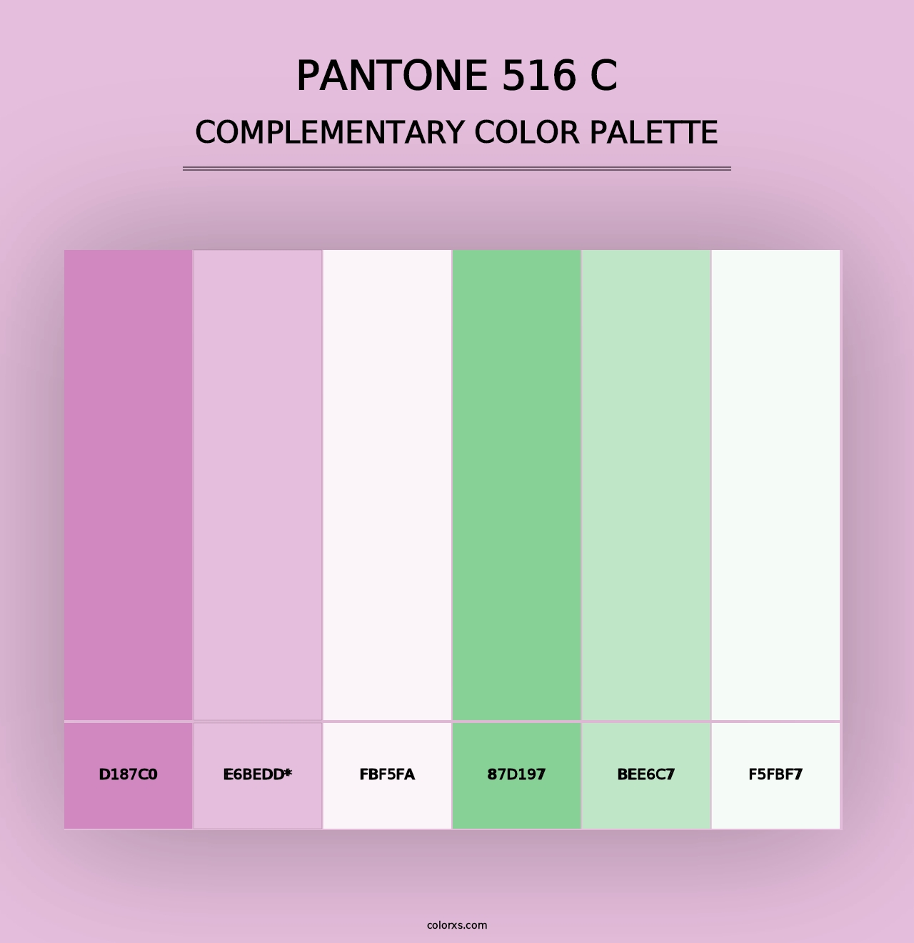 PANTONE 516 C - Complementary Color Palette