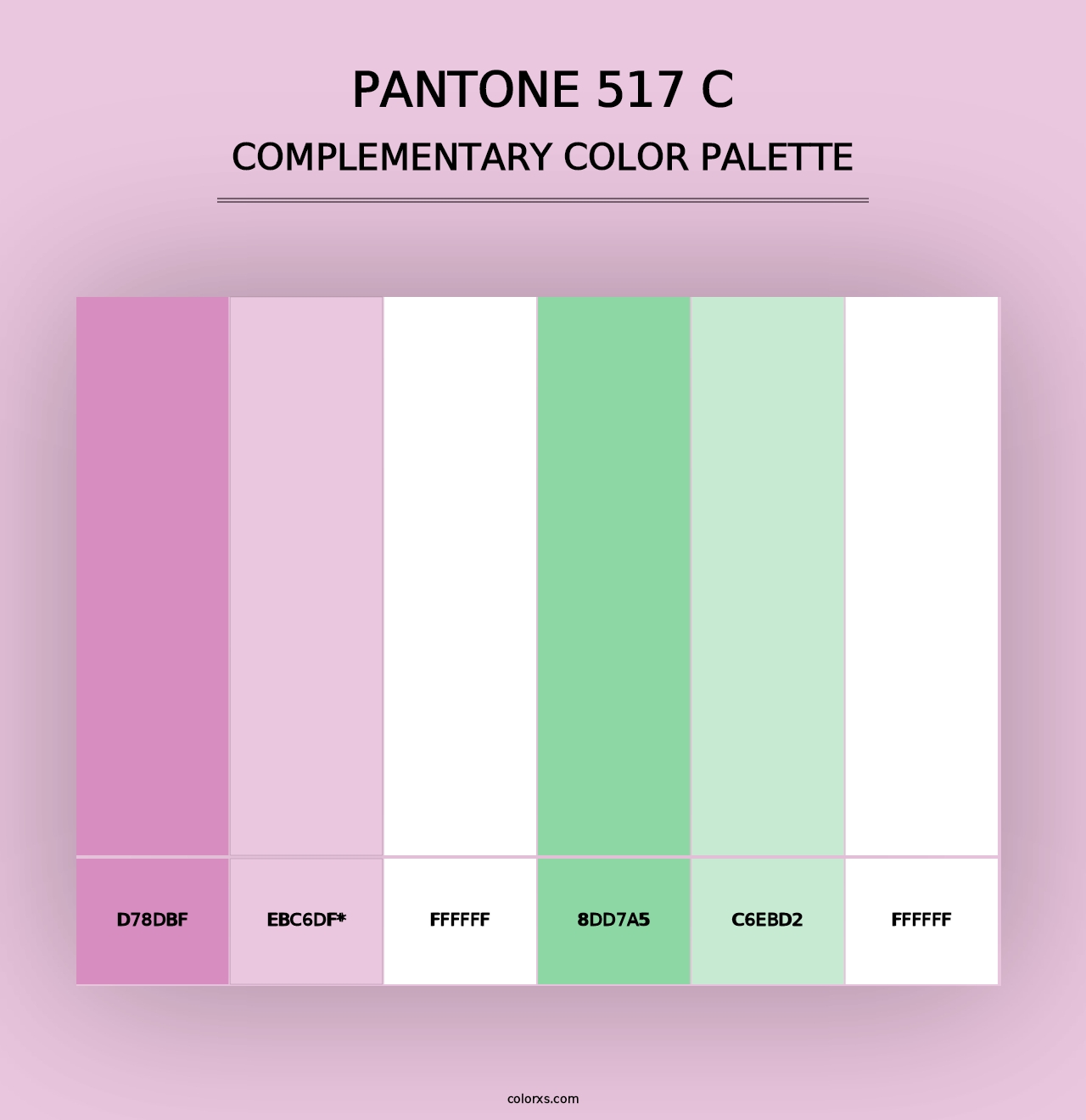 PANTONE 517 C - Complementary Color Palette