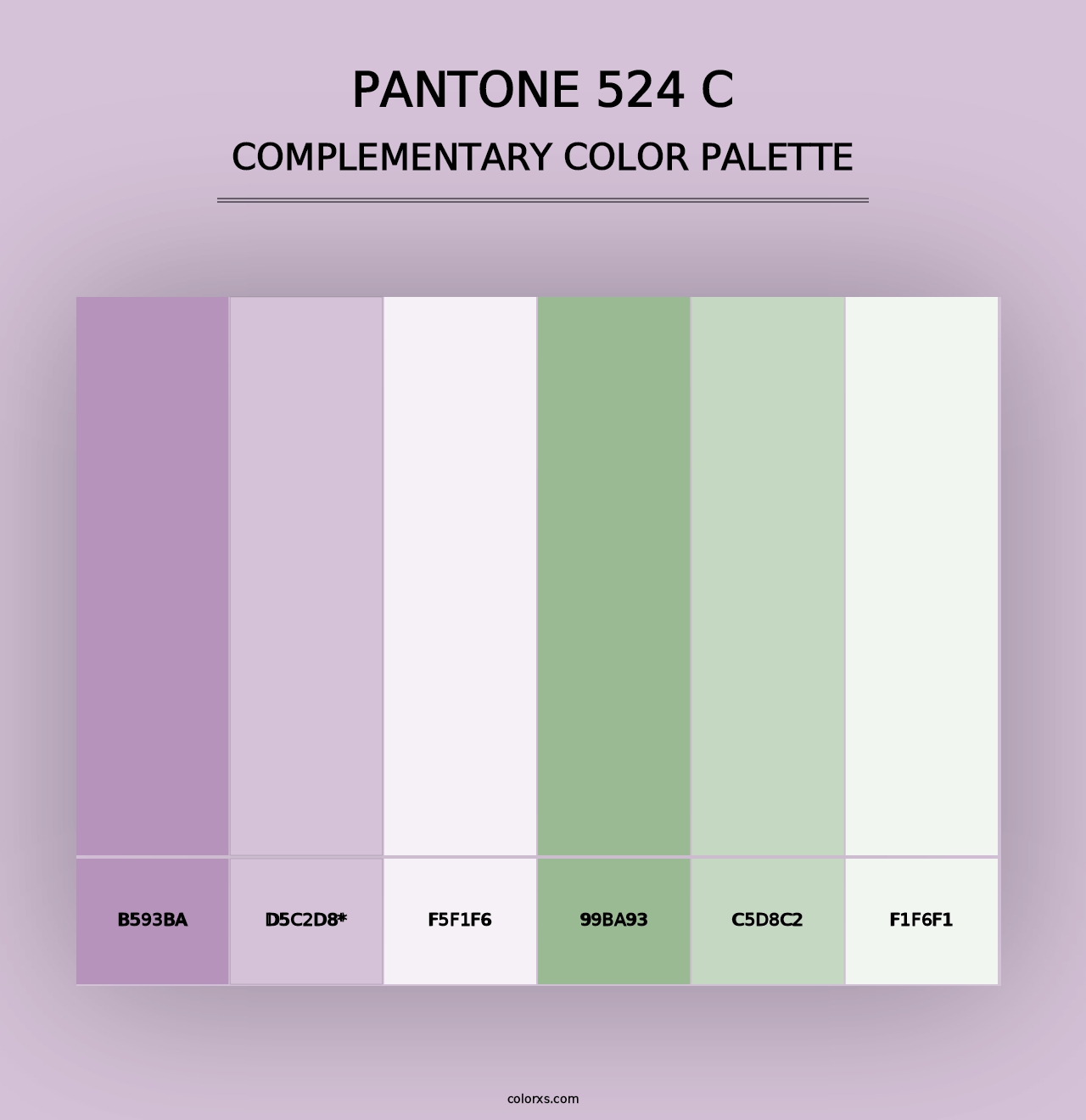 PANTONE 524 C - Complementary Color Palette