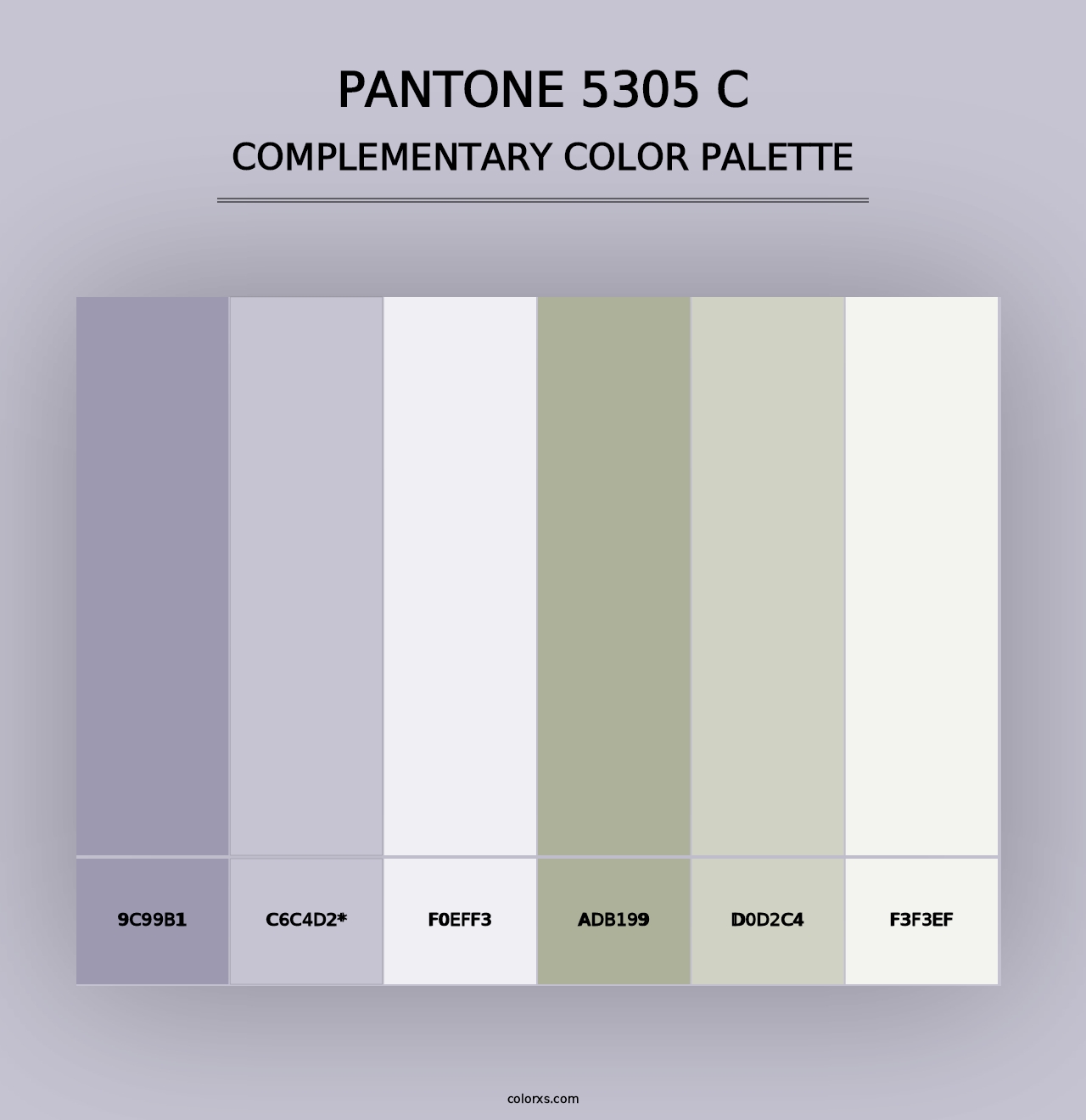 PANTONE 5305 C - Complementary Color Palette