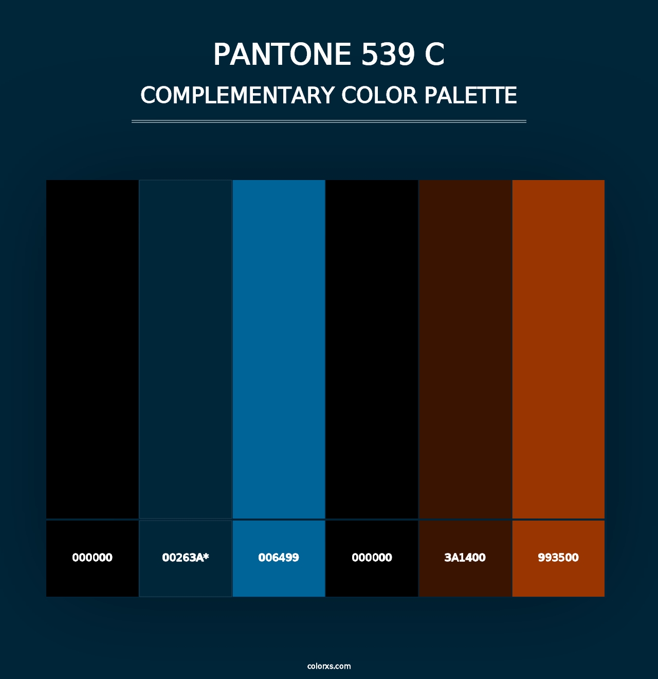 PANTONE 539 C - Complementary Color Palette