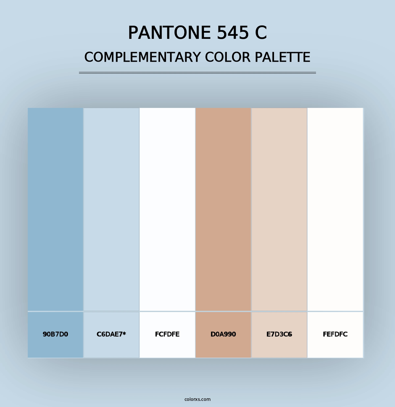 PANTONE 545 C - Complementary Color Palette