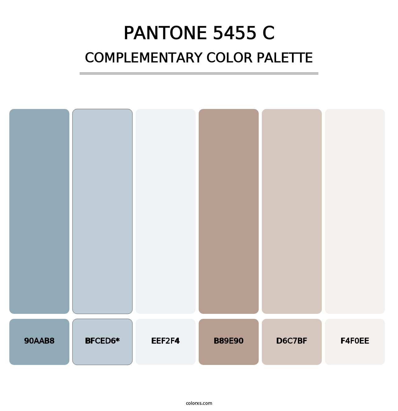 PANTONE 5455 C - Complementary Color Palette