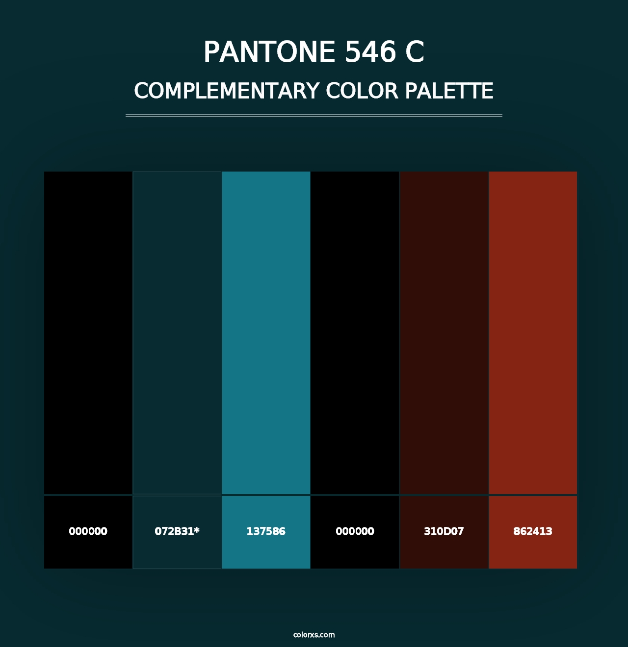 PANTONE 546 C - Complementary Color Palette