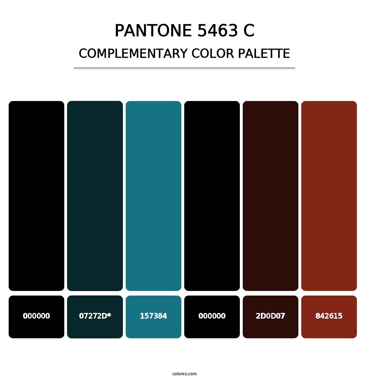 PANTONE 5463 C - Complementary Color Palette