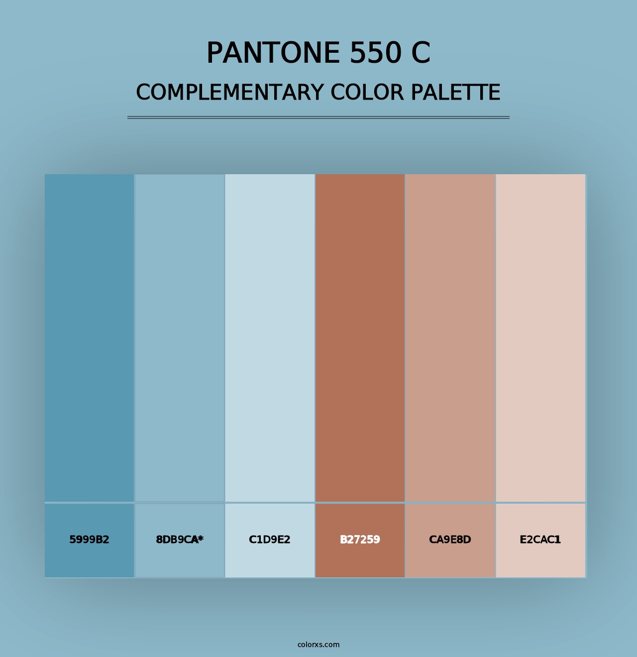 PANTONE 550 C - Complementary Color Palette