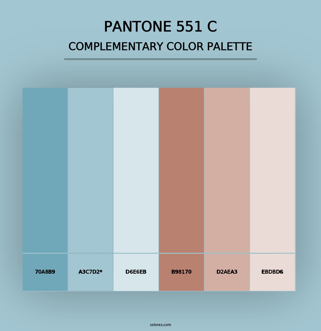 PANTONE 551 C - Complementary Color Palette