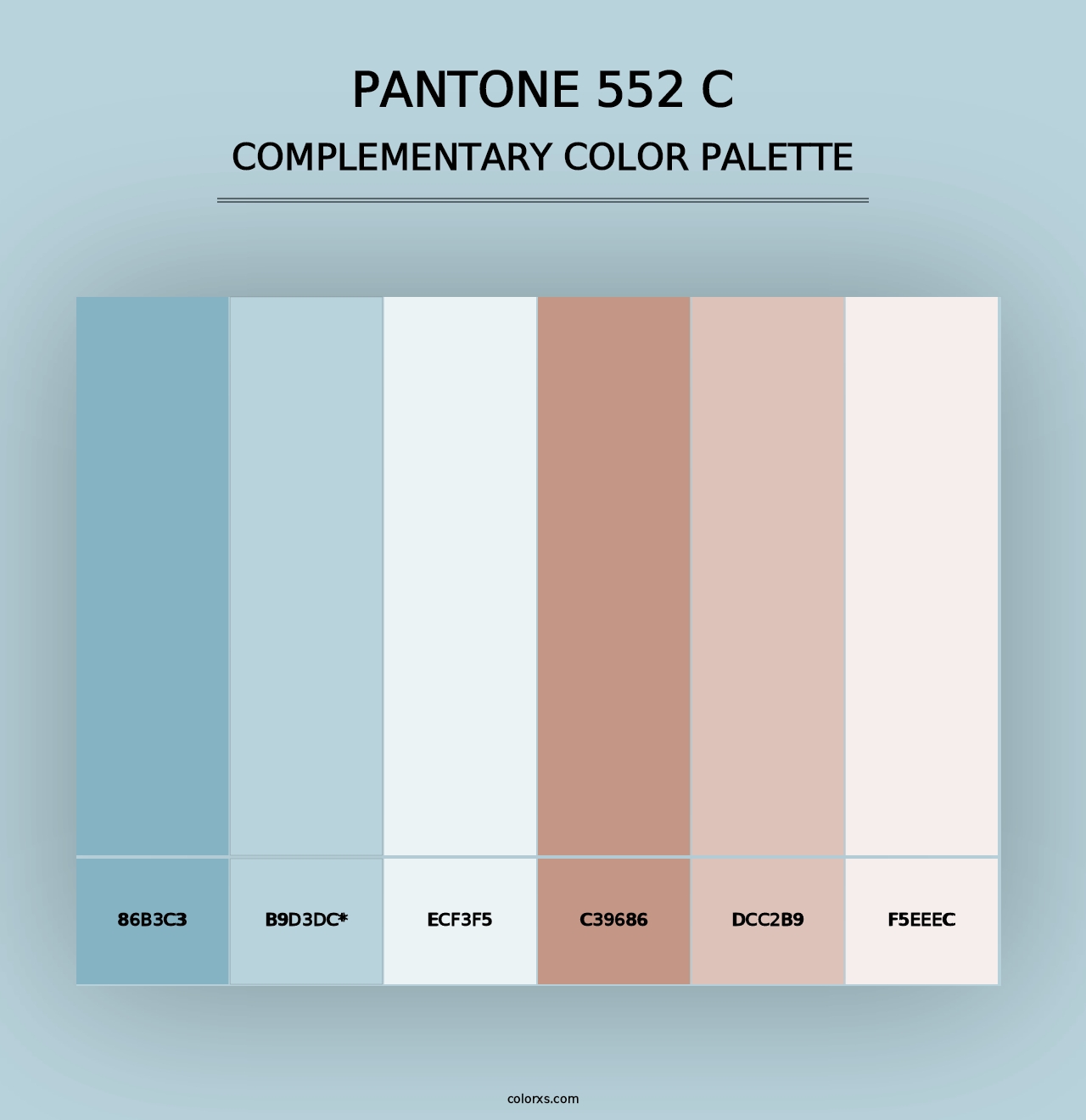 PANTONE 552 C - Complementary Color Palette