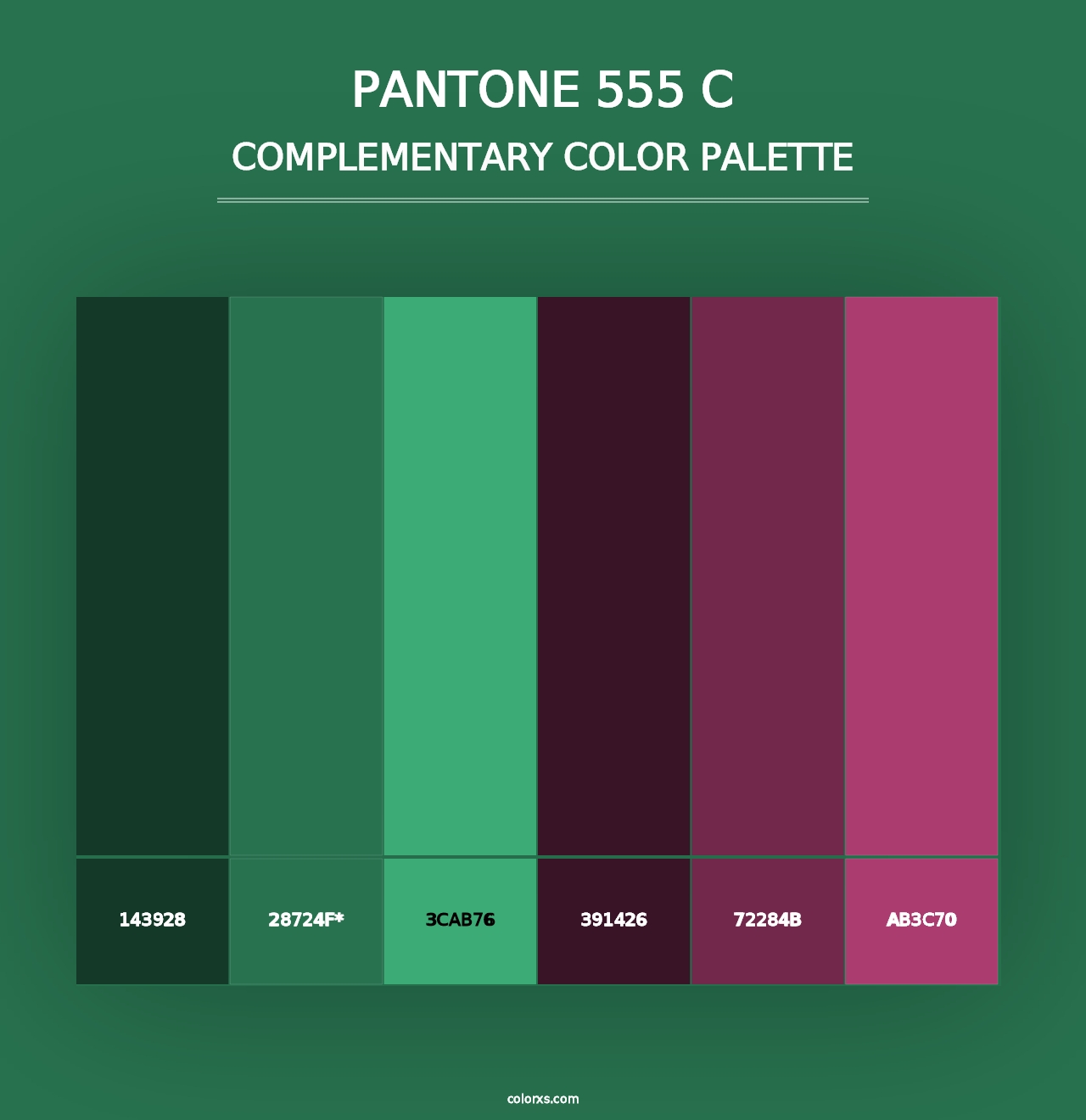 PANTONE 555 C - Complementary Color Palette