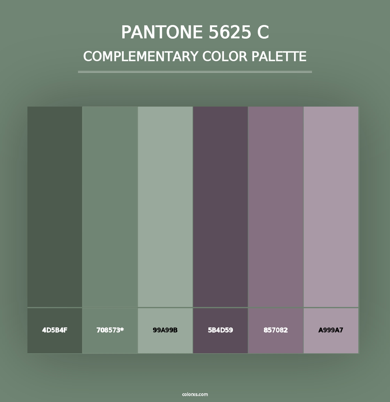 PANTONE 5625 C - Complementary Color Palette