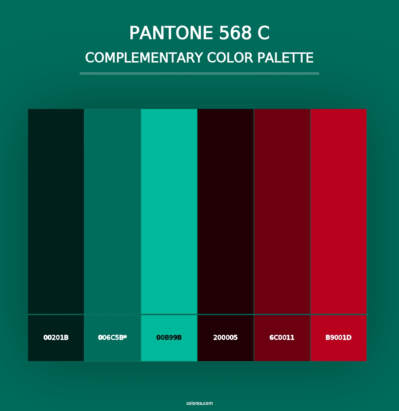 PANTONE 568 C - Complementary Color Palette