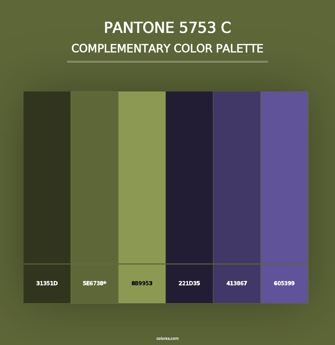 PANTONE 5753 C - Complementary Color Palette