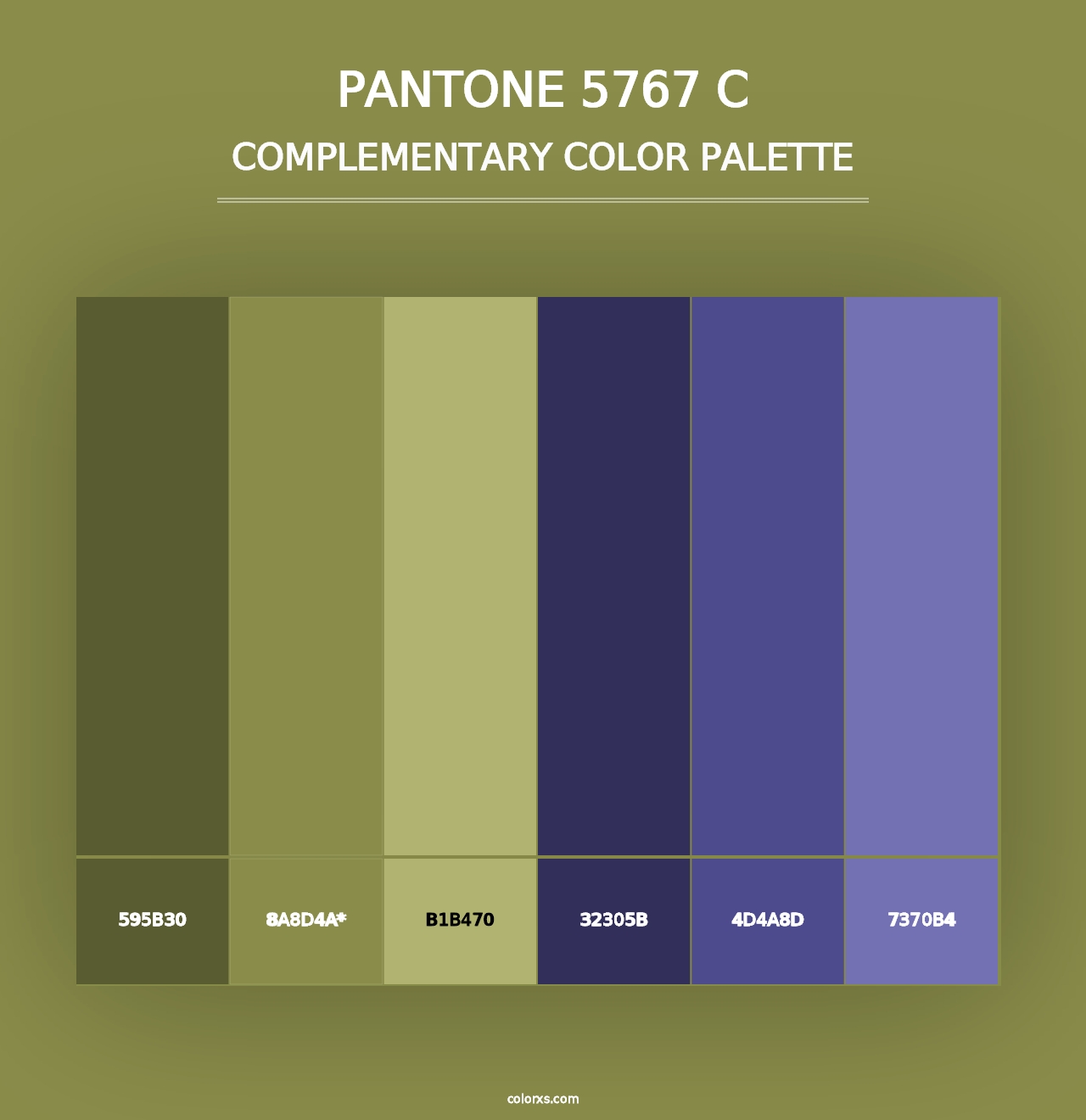 PANTONE 5767 C - Complementary Color Palette