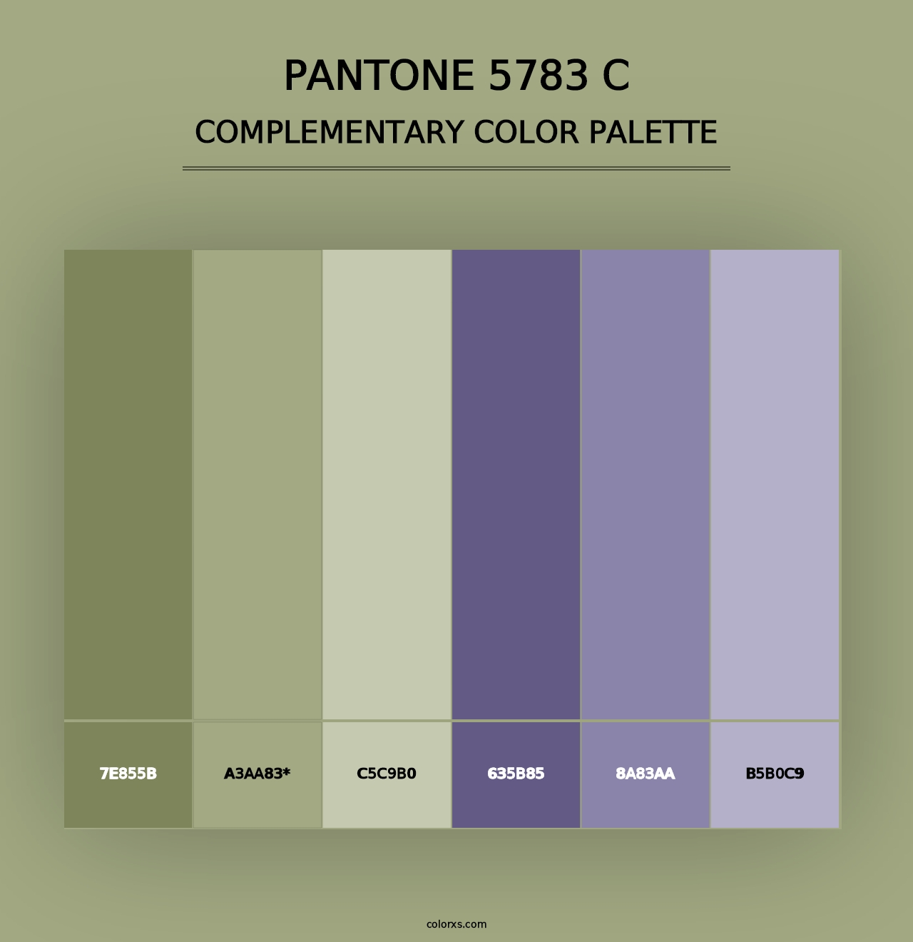 PANTONE 5783 C - Complementary Color Palette