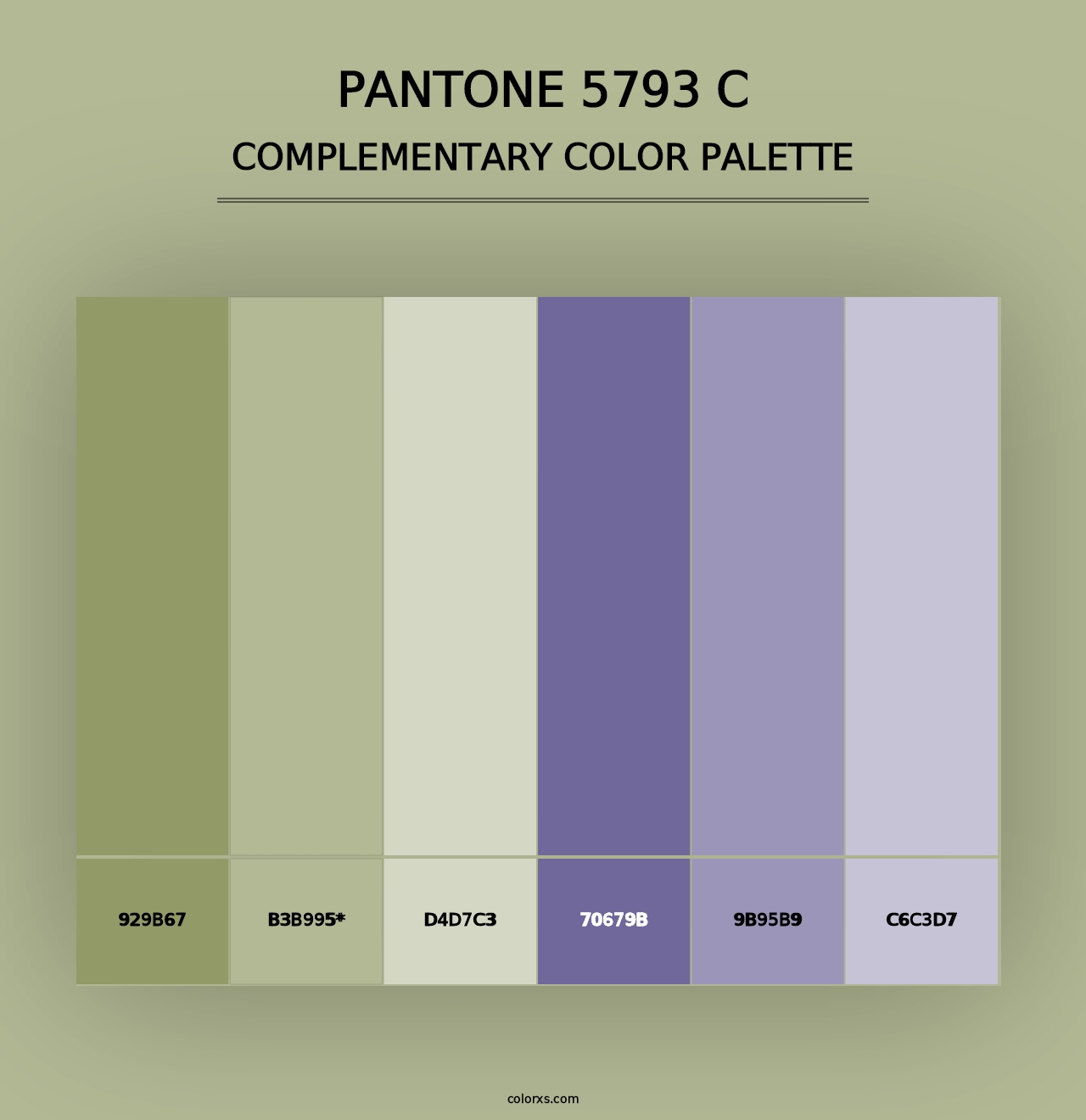 PANTONE 5793 C - Complementary Color Palette