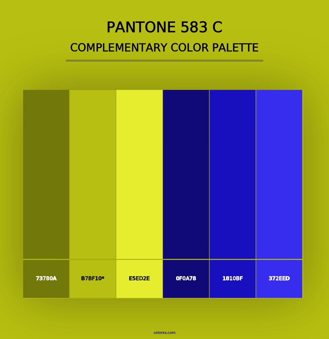 PANTONE 583 C - Complementary Color Palette