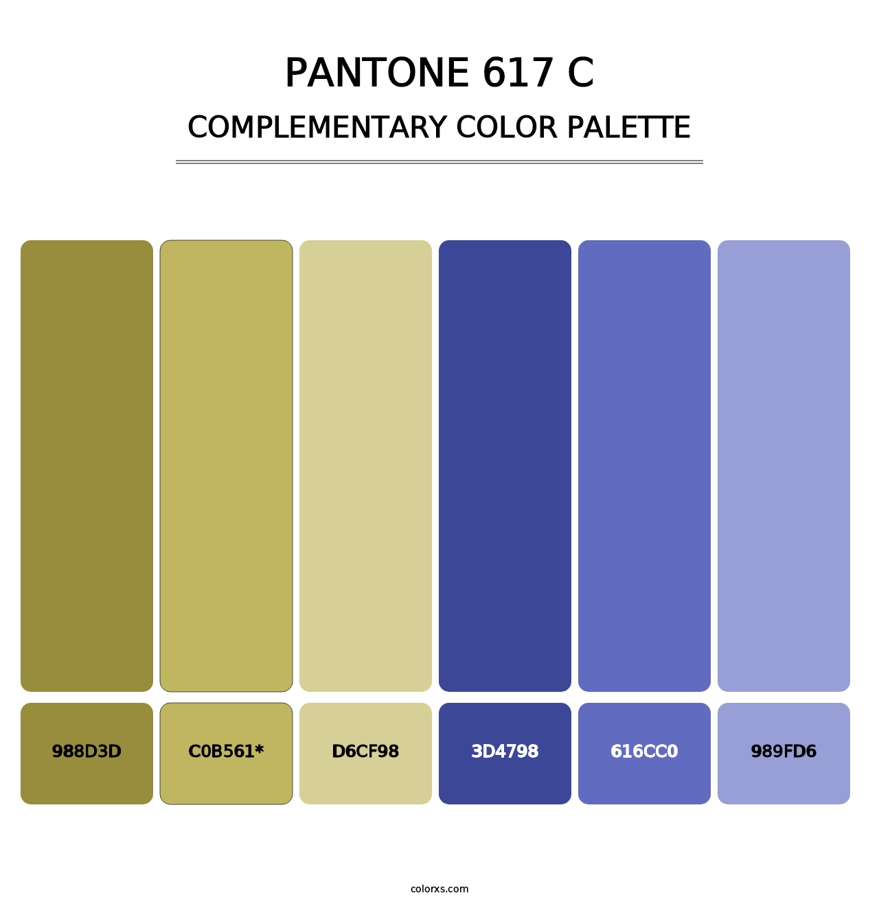 PANTONE 617 C - Complementary Color Palette