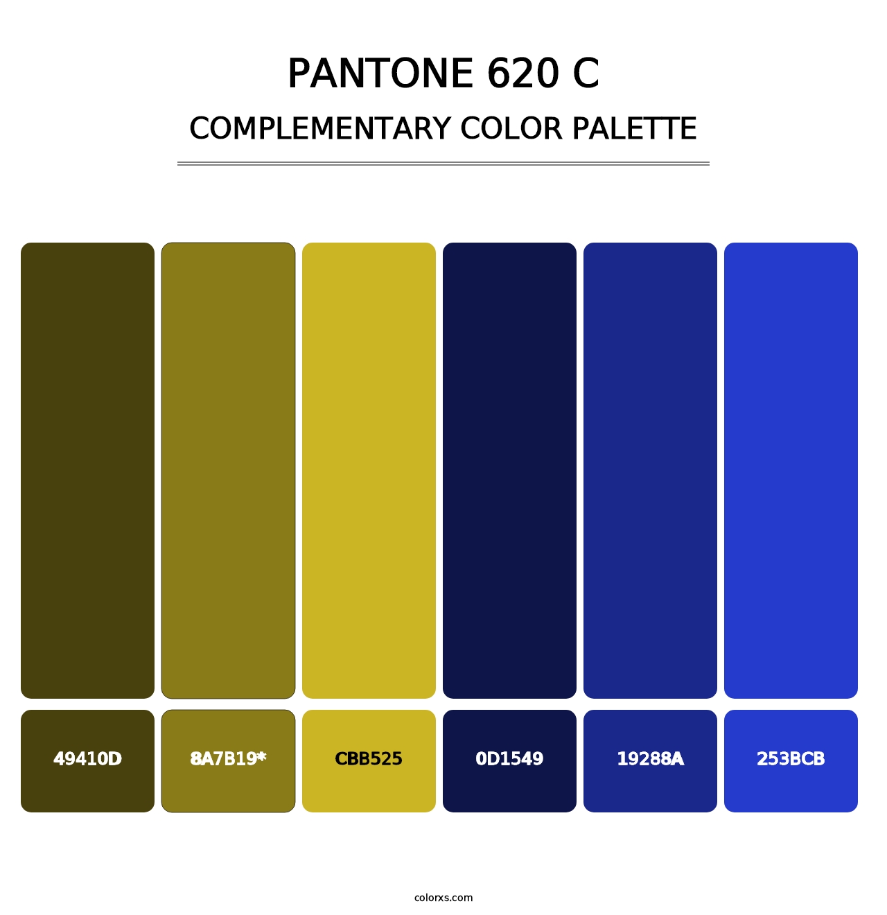 PANTONE 620 C - Complementary Color Palette