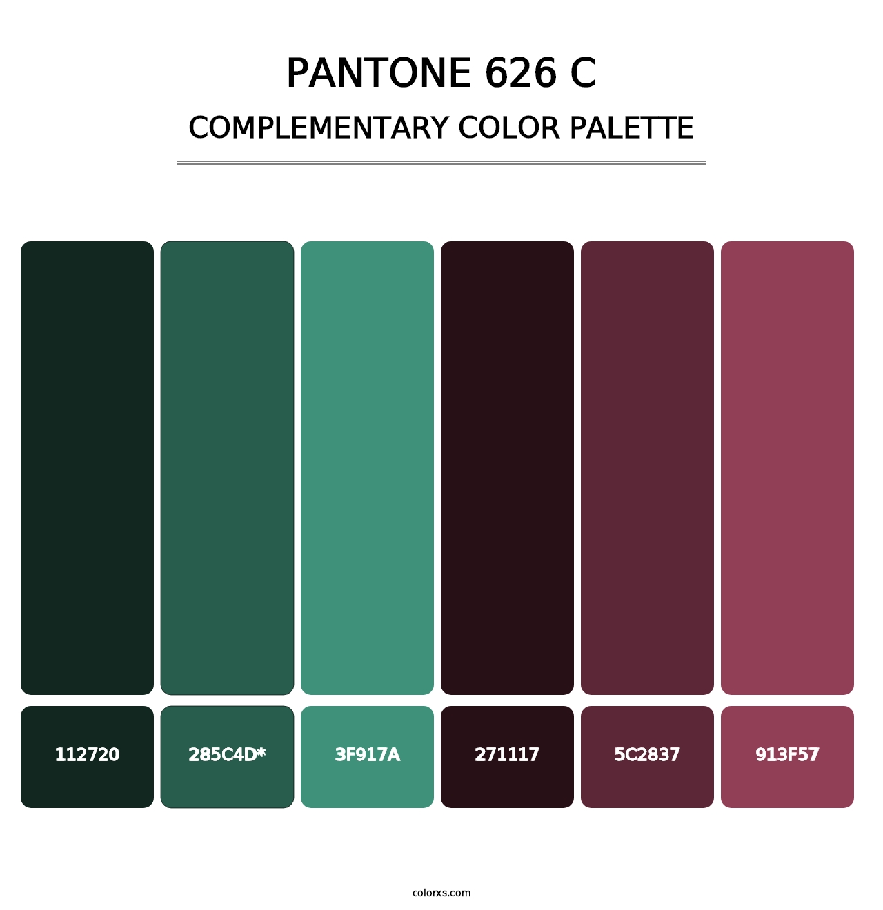 PANTONE 626 C - Complementary Color Palette