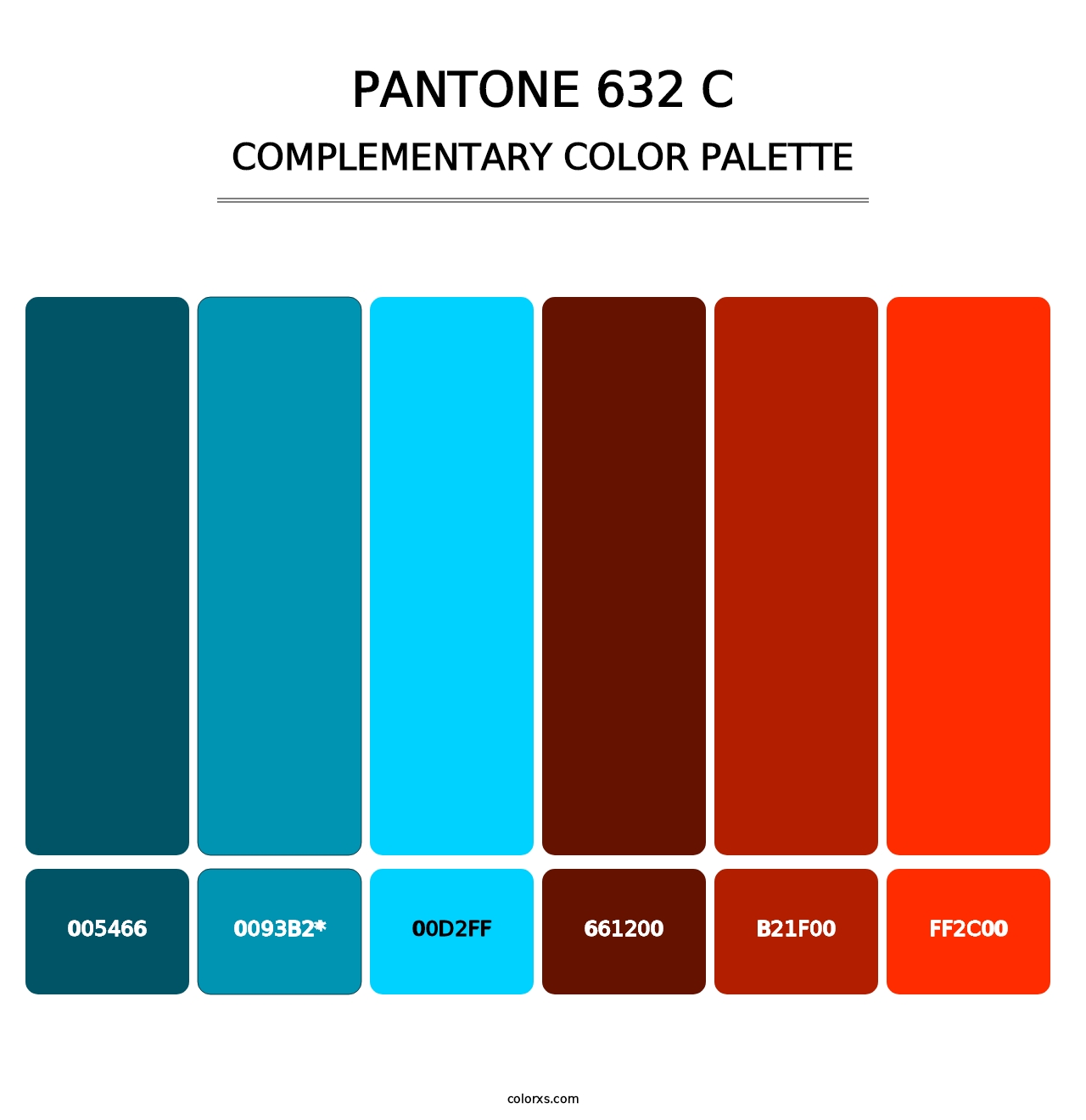 PANTONE 632 C - Complementary Color Palette