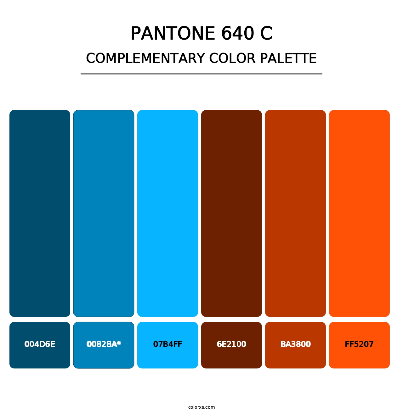 PANTONE 640 C - Complementary Color Palette