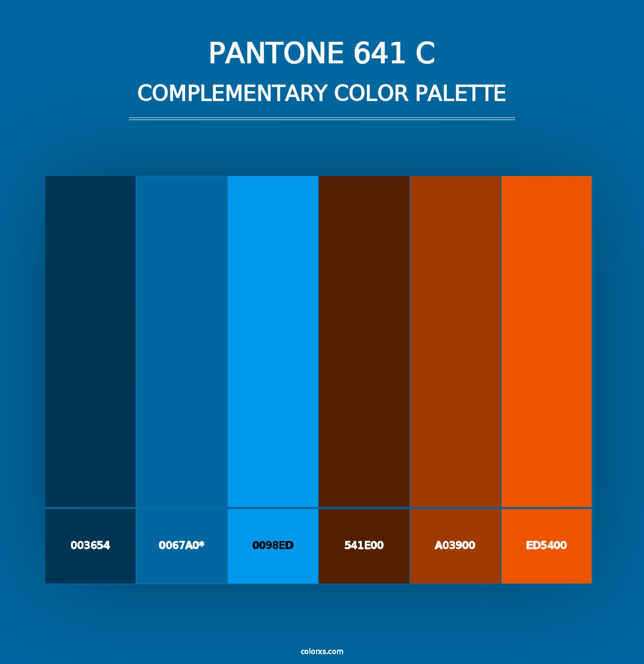 PANTONE 641 C - Complementary Color Palette