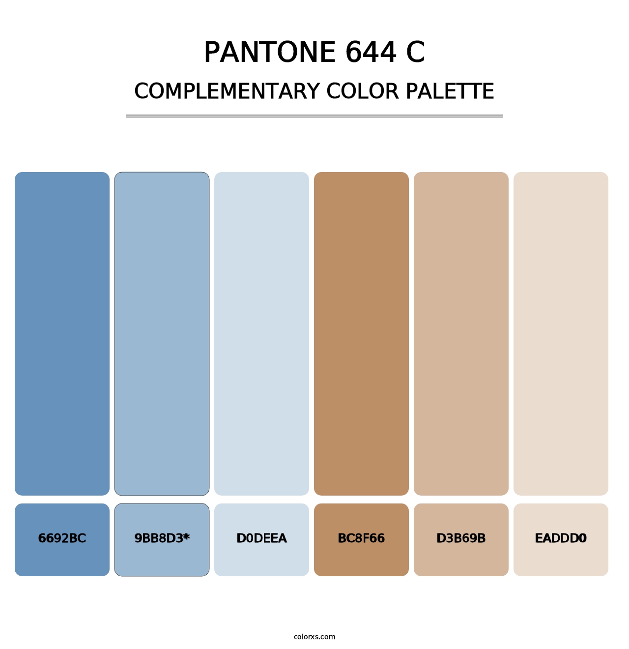 PANTONE 644 C - Complementary Color Palette