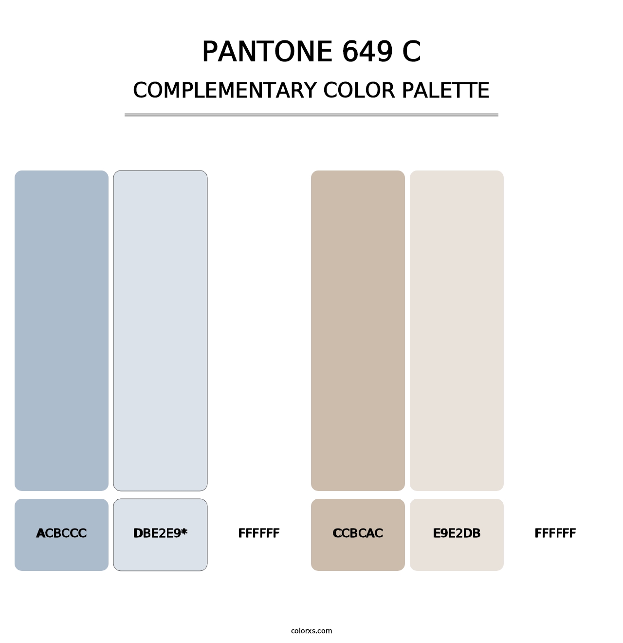 PANTONE 649 C - Complementary Color Palette