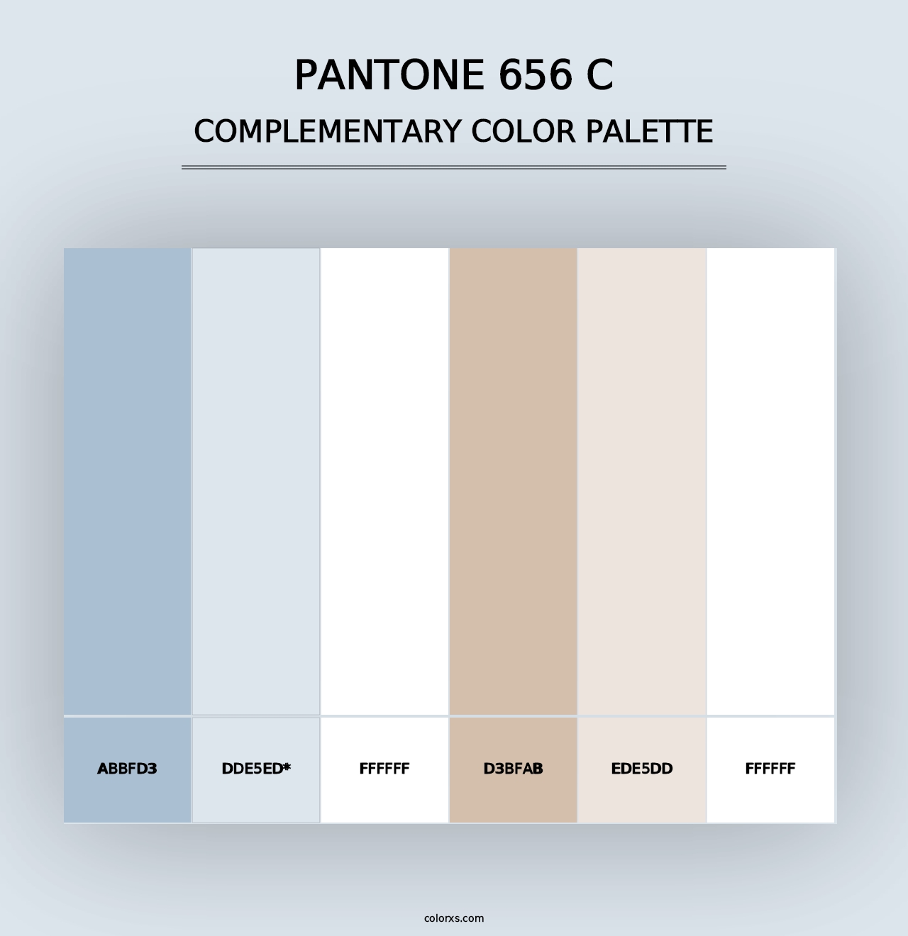 PANTONE 656 C - Complementary Color Palette