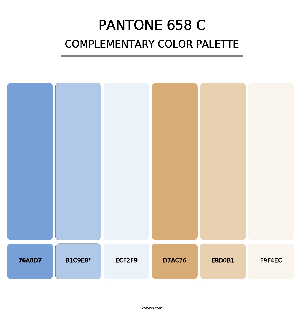 PANTONE 658 C - Complementary Color Palette