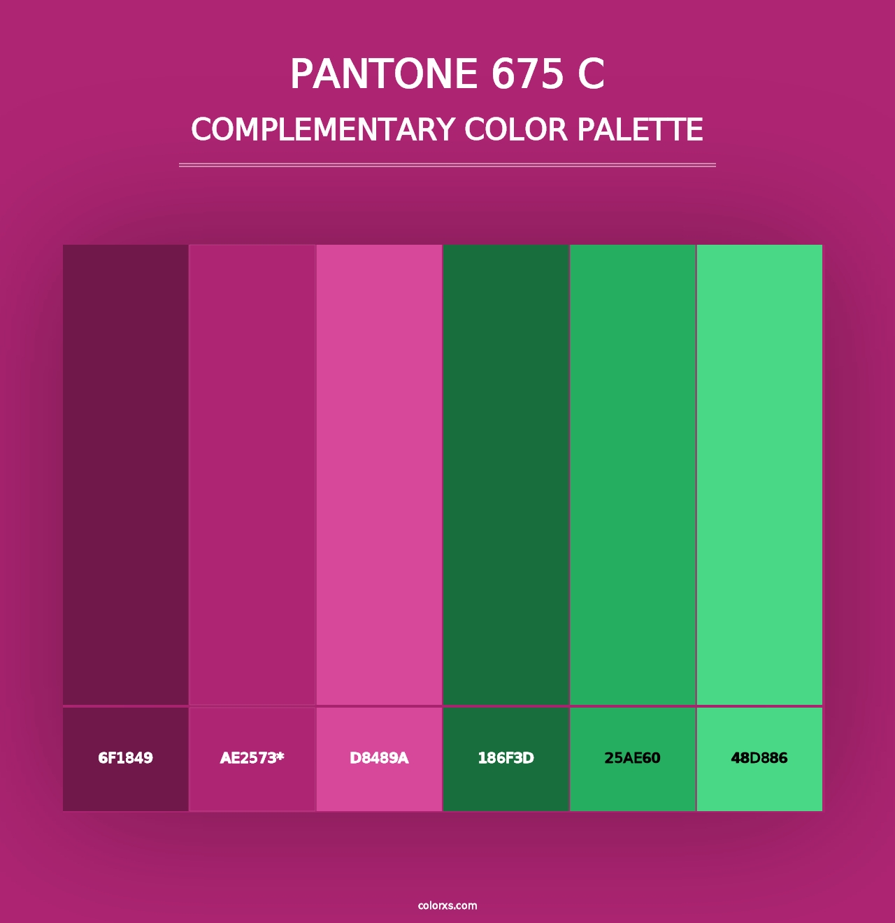 PANTONE 675 C - Complementary Color Palette