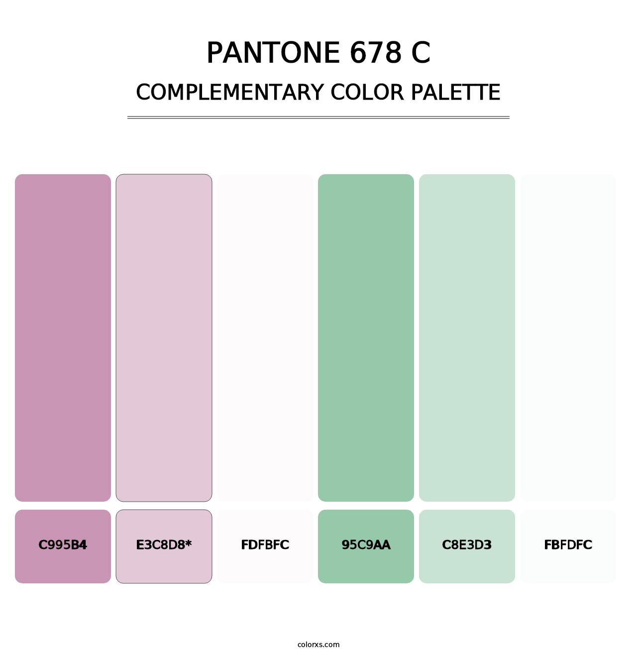 PANTONE 678 C - Complementary Color Palette