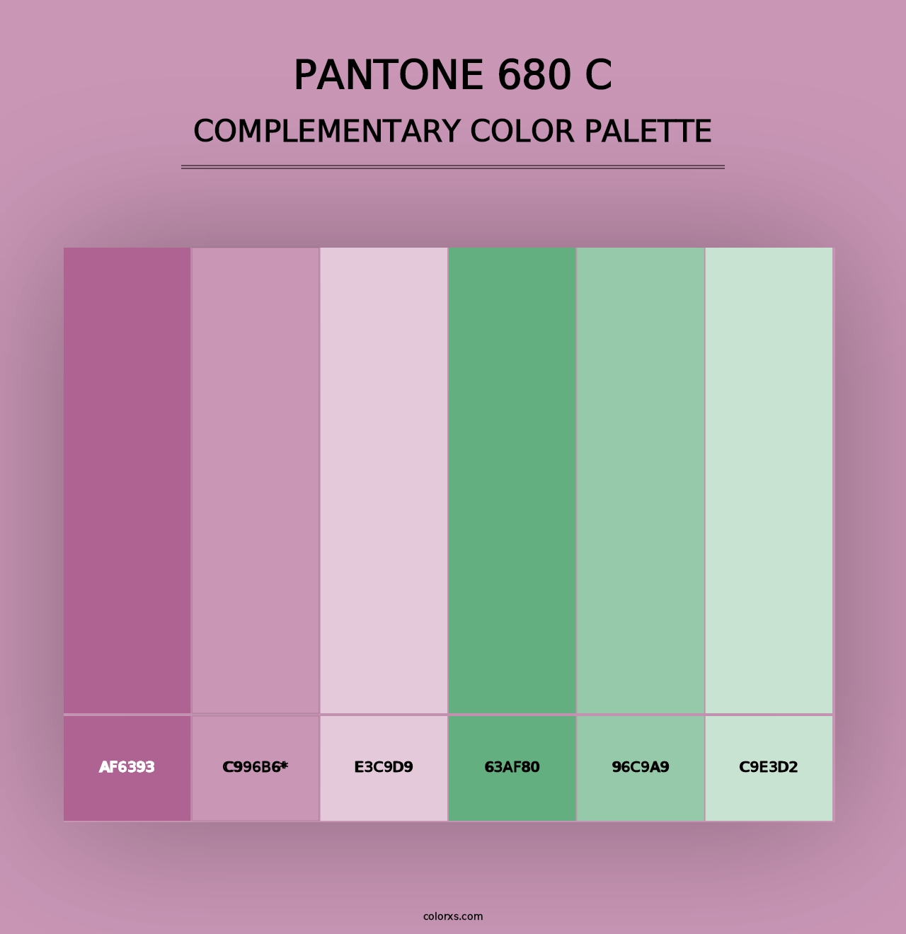 PANTONE 680 C - Complementary Color Palette