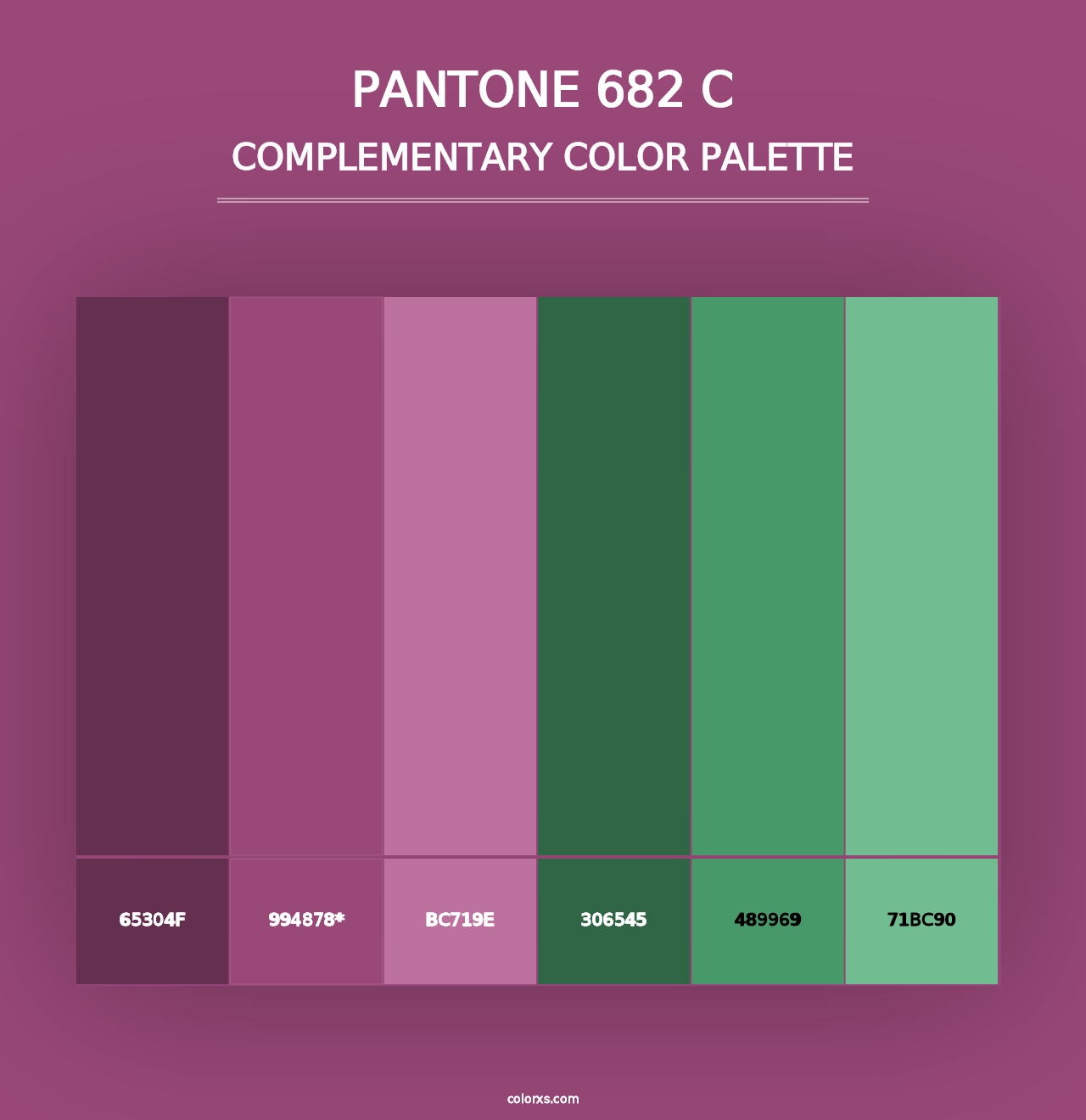 PANTONE 682 C - Complementary Color Palette