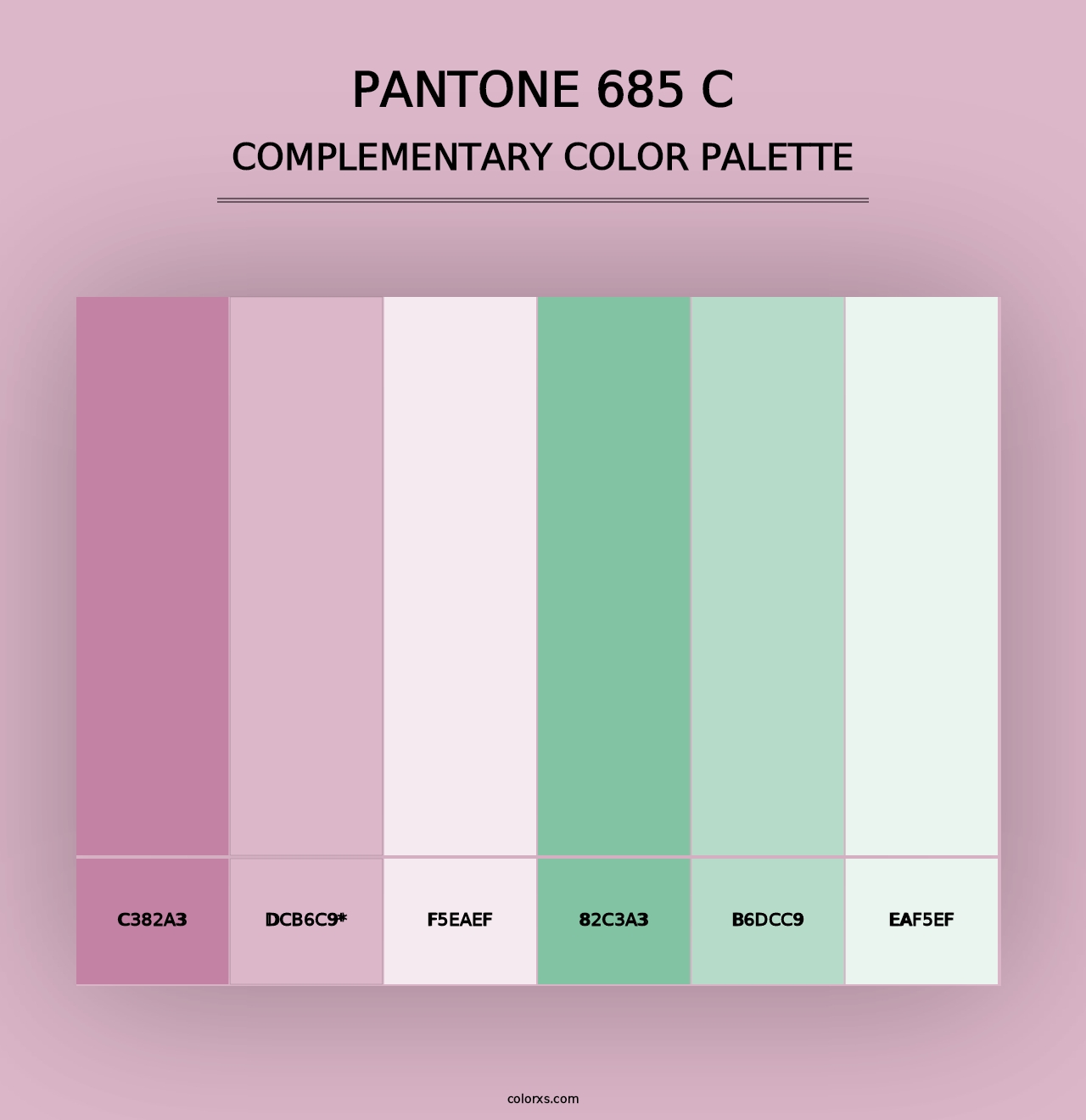 PANTONE 685 C - Complementary Color Palette