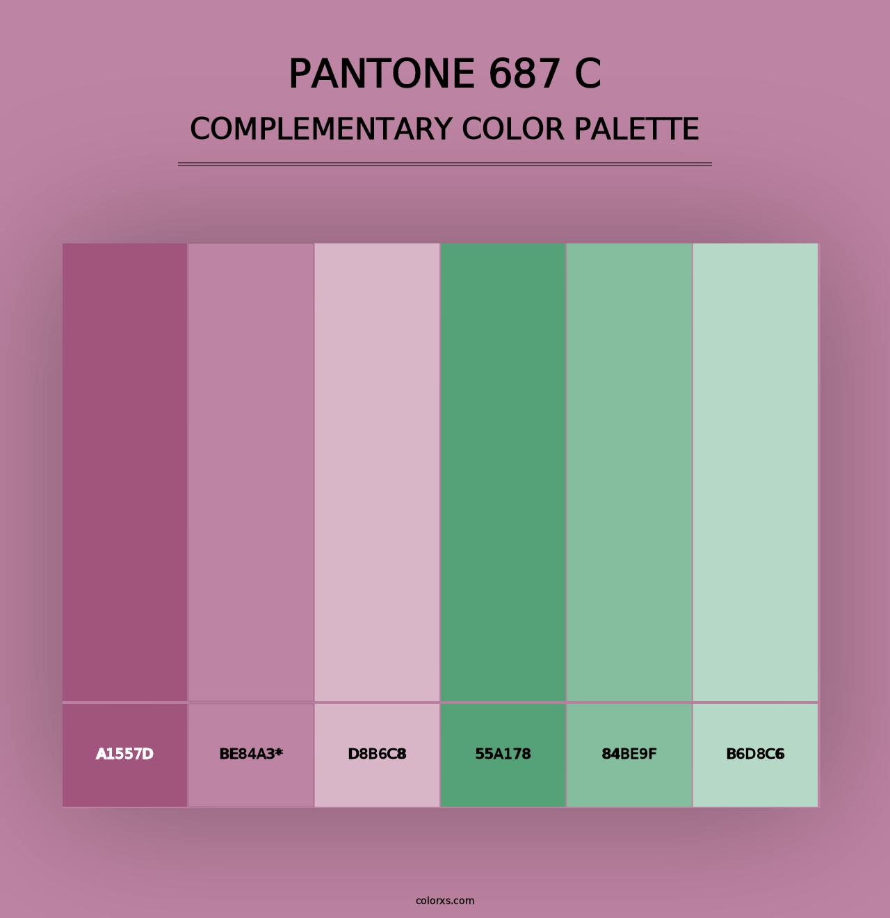 PANTONE 687 C - Complementary Color Palette