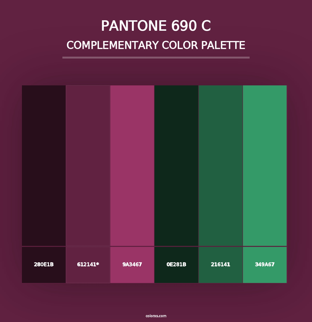 PANTONE 690 C - Complementary Color Palette